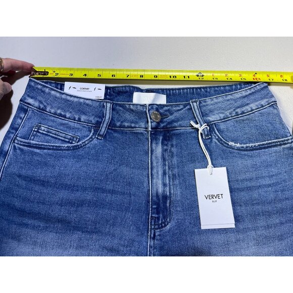 Vervet Blue Womens  Size 16W Cortney Stretch Mom Shorts - Picture 3 of 9